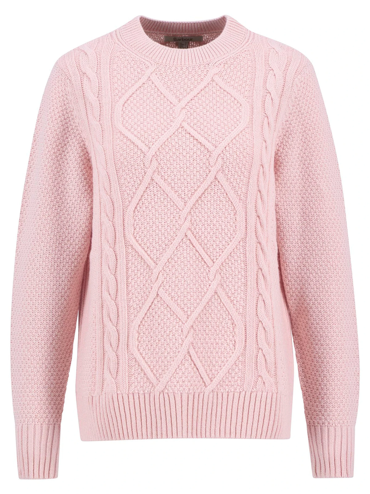 Barbour Burne Crew Knit in Pink