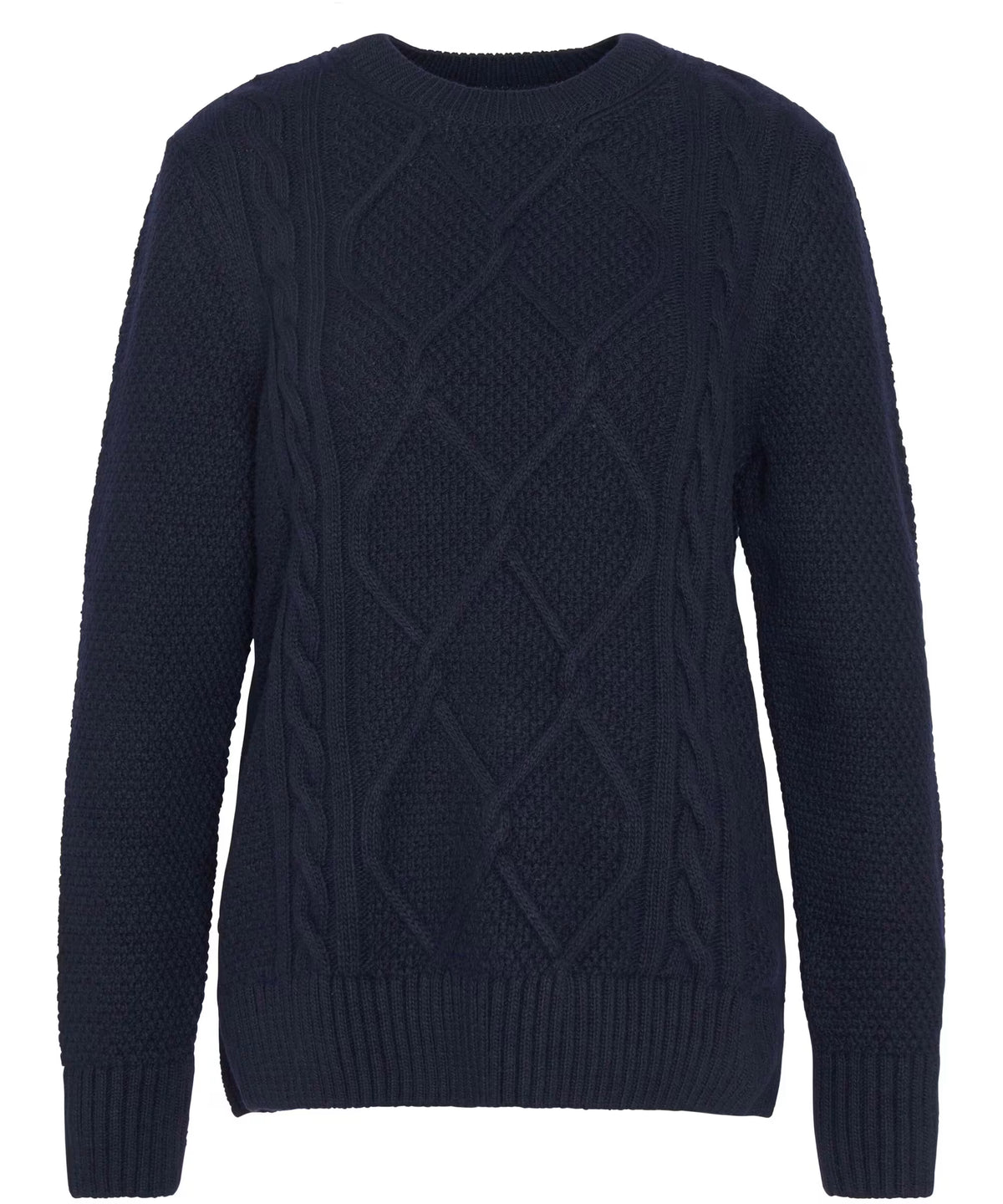 Barbour Burne Crew Knit in Navy