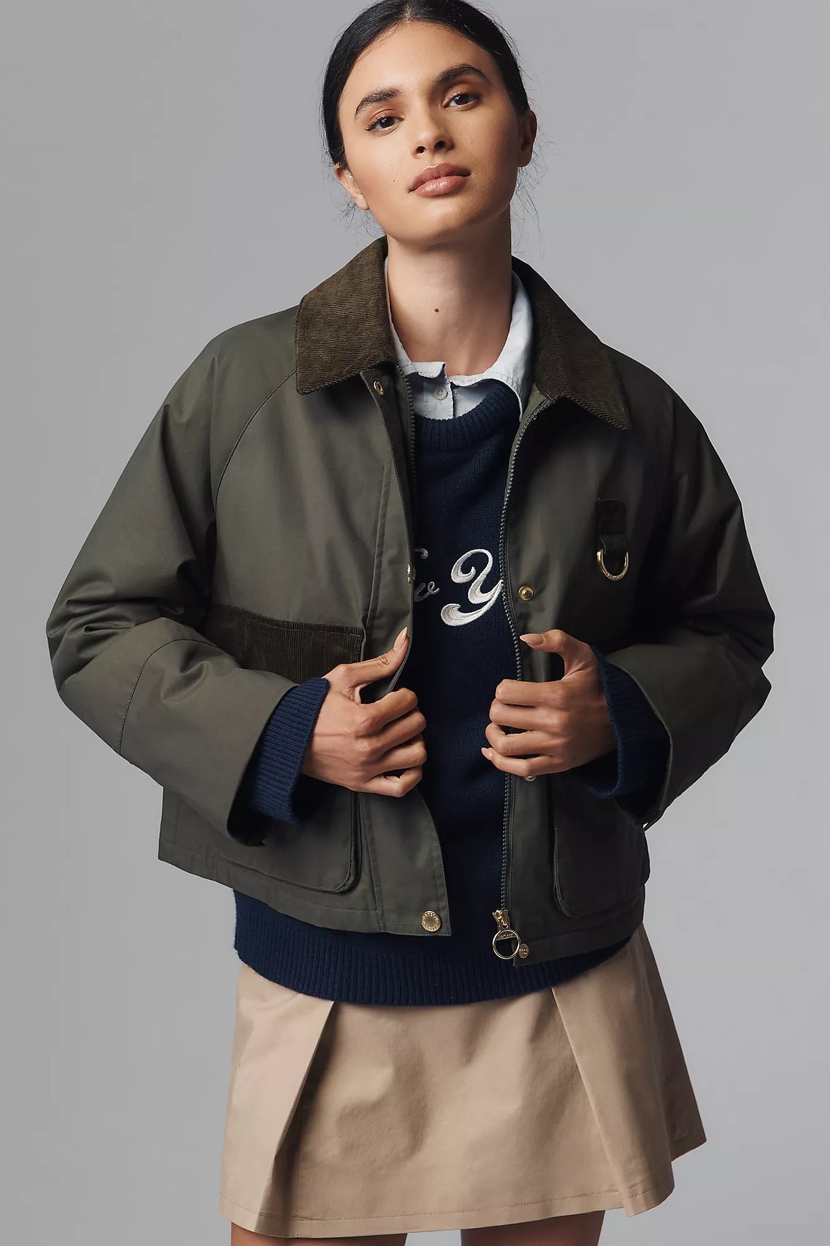 Barbour Phoebe Jacket in Olive