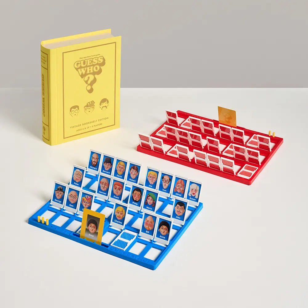 Vintage Bookshelf Game - Guess Who