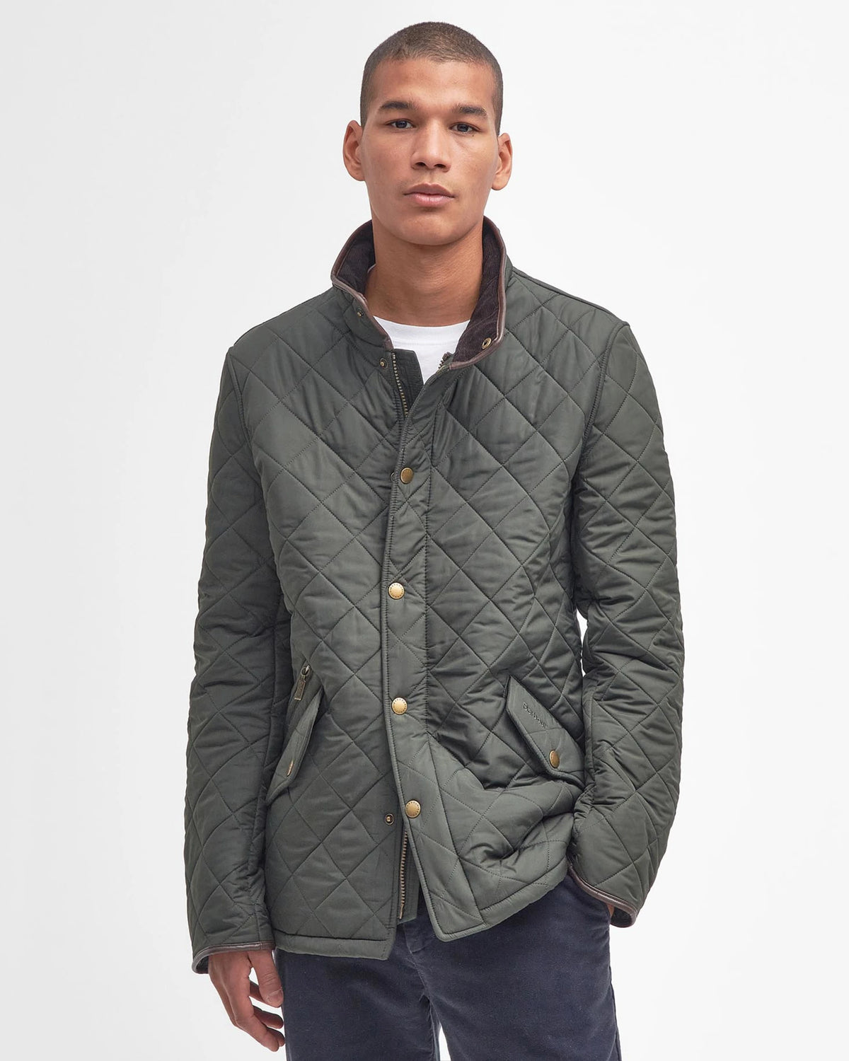 Barbour Powell Quilted Jacket in Sage
