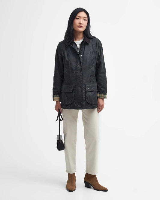Barbour Beadnell wax Jacket - Sage