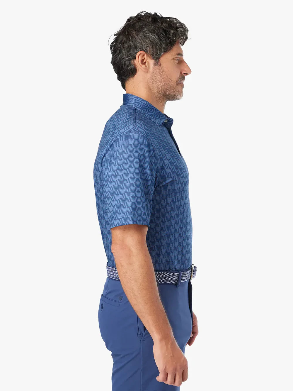 Men's Fair Harbor Compass Polo - Blue Waves