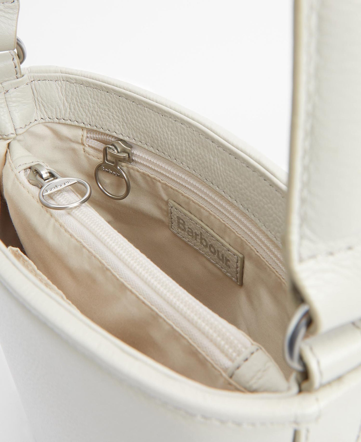 Barbour Laire Leather Bucket Bag - Light Sand