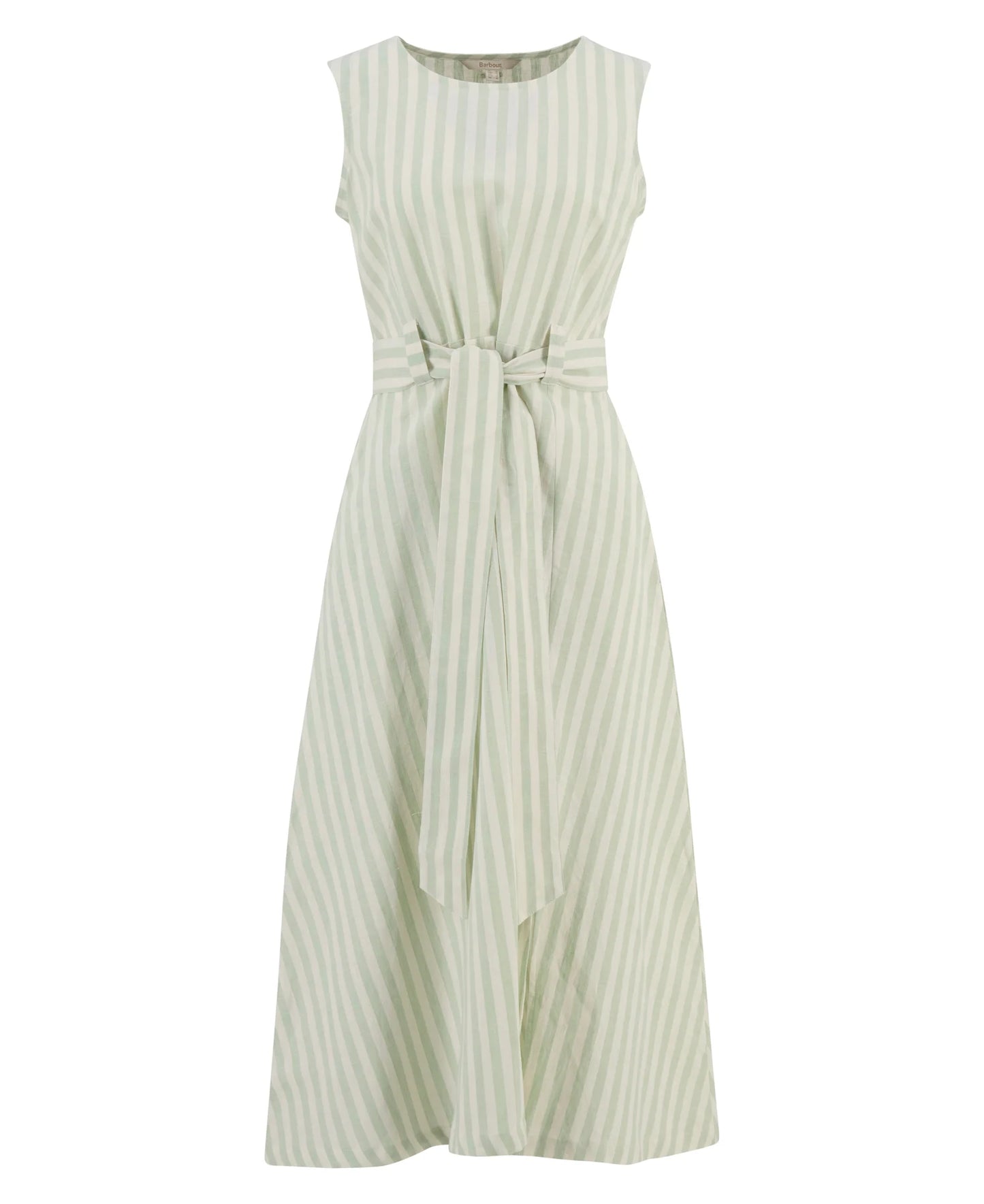 Barbour Inez Striped Midi Dress - Spearmint Stripe