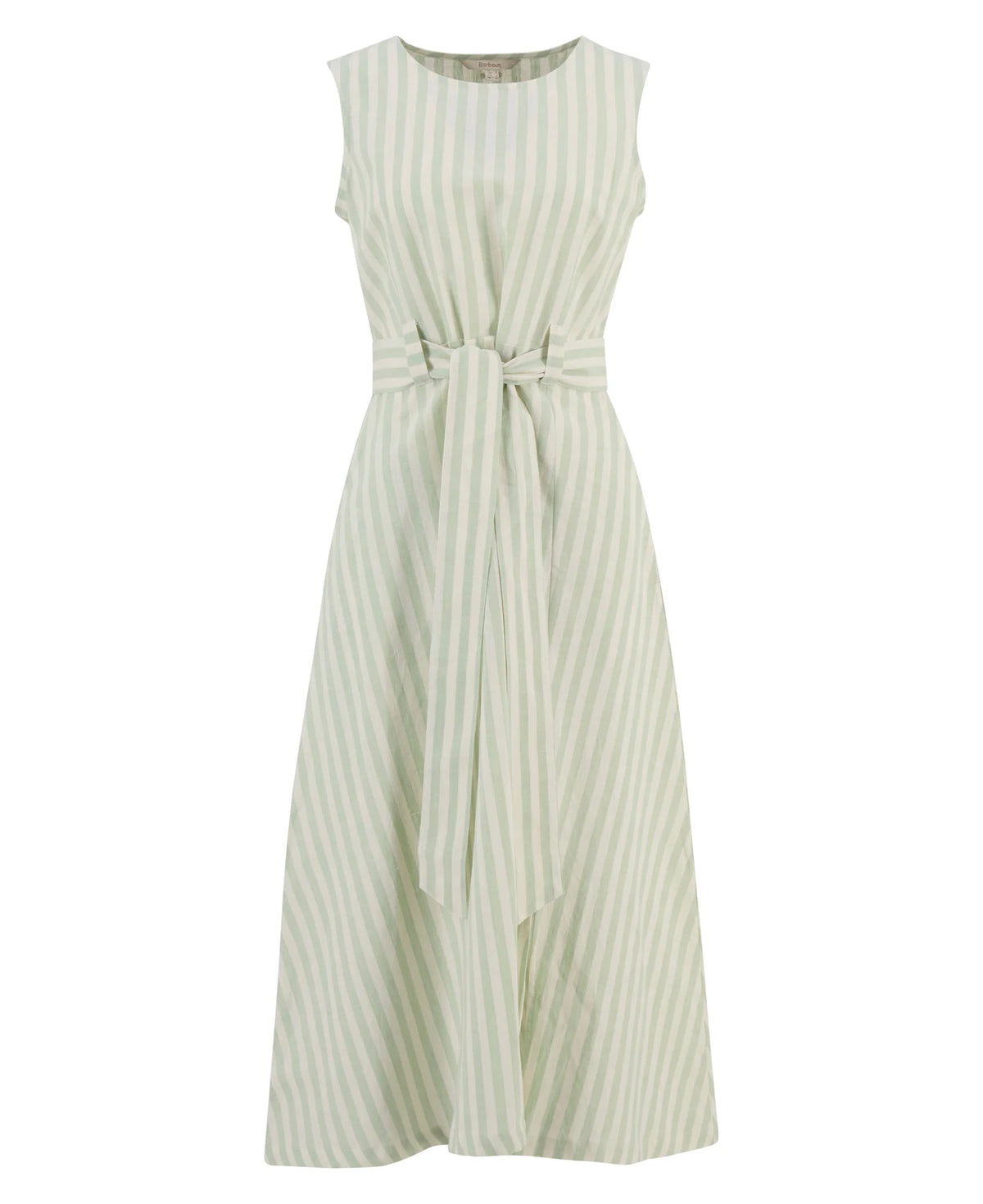 Barbour Inez Striped Midi Dress in Spearmint Stripe
