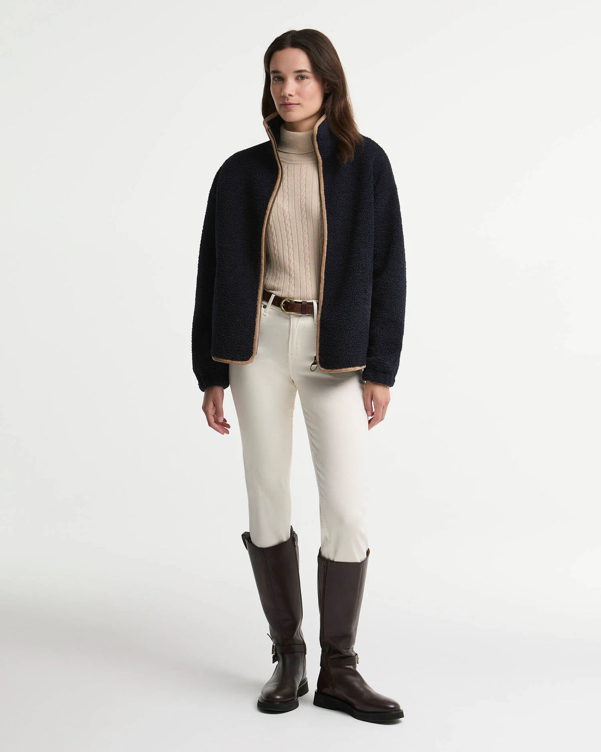 Barbour Homeswood Fleece in Dark Navy