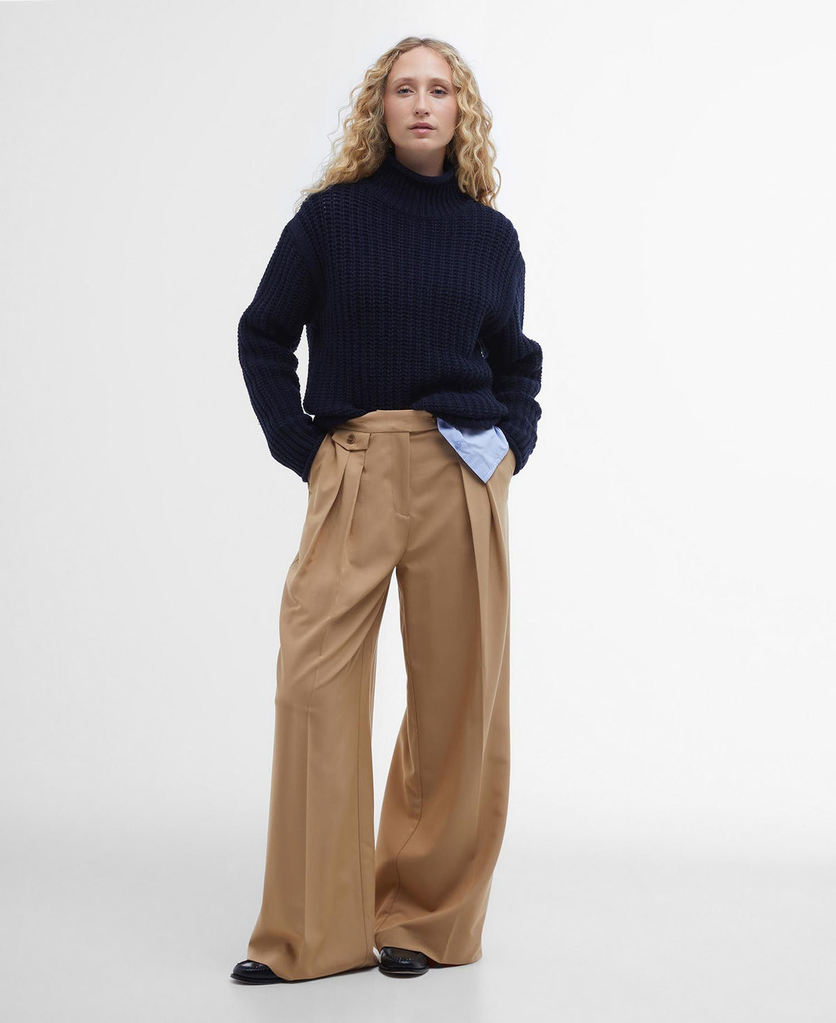 Barbour Rockcliffe Knitted Jumper in Navy