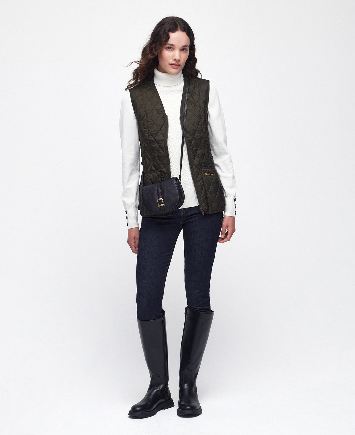 Barbour Betty Interactive Liner in Dark Olive