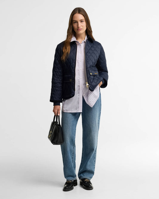 Limited Edition Barbour Fitted Beadnell Quilted Jacket - Navy