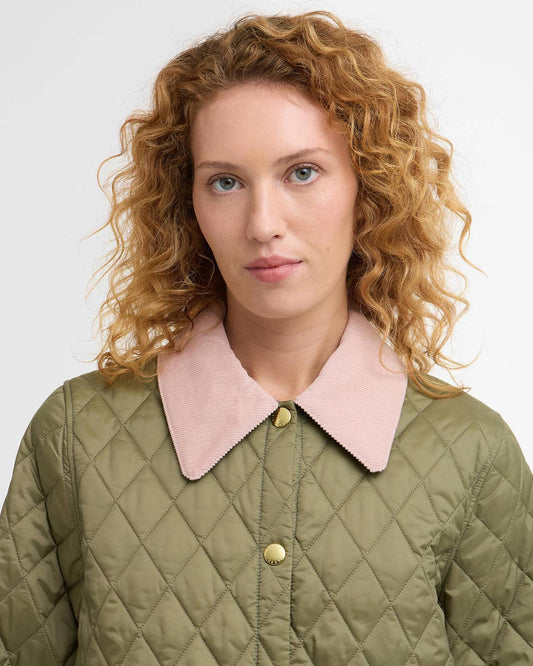 Barbour Icons Cropped Liddesdale Quilt jacket - Olive