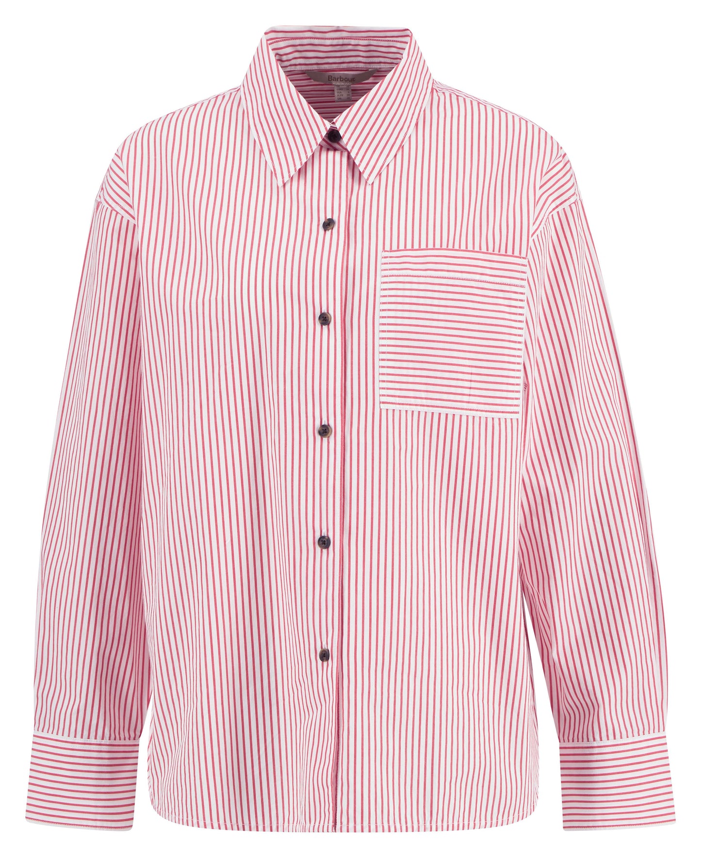 Barbour Polly Striped Shirt - Red Stripe