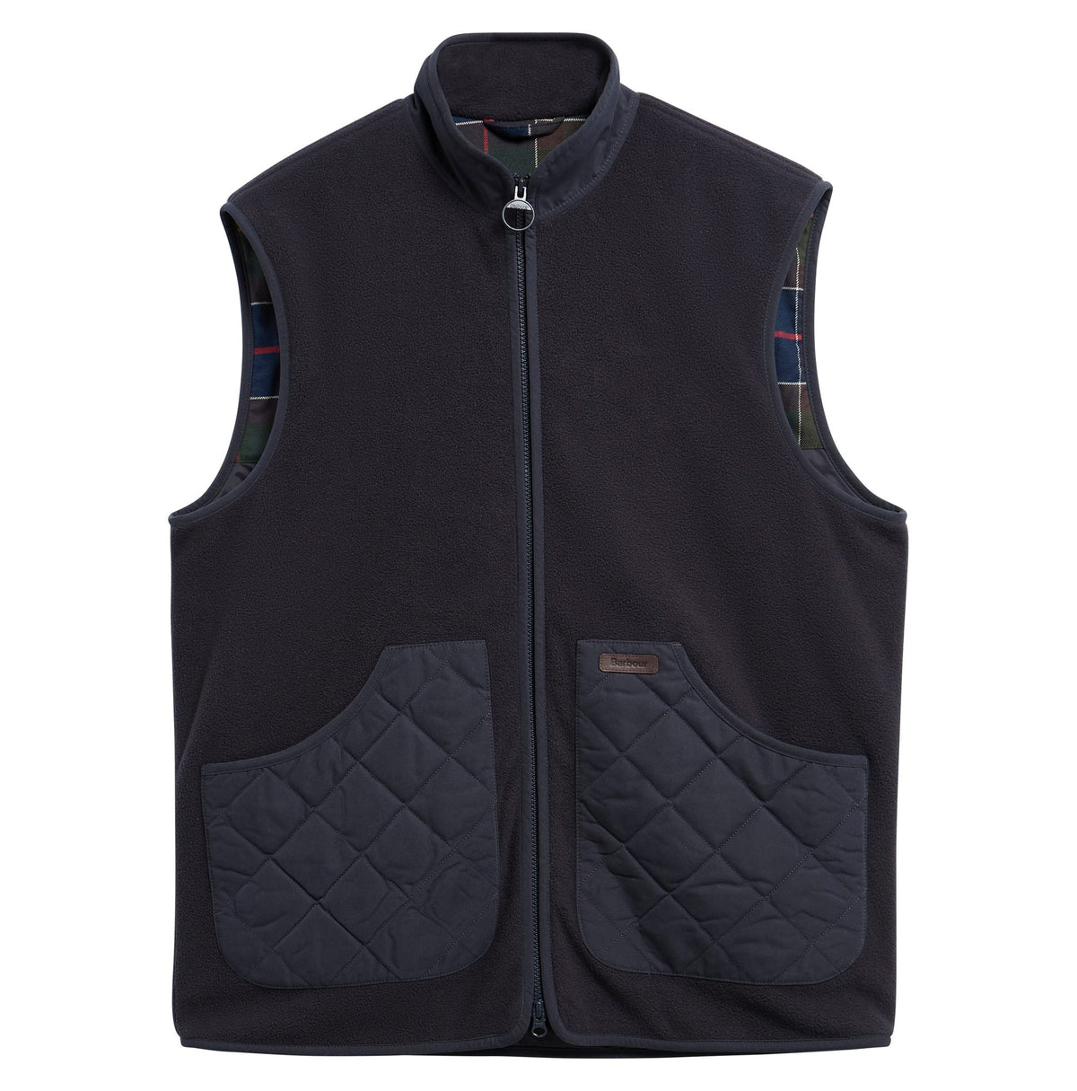 Barbour Lowich Fleeced Gilet in Dark Navy