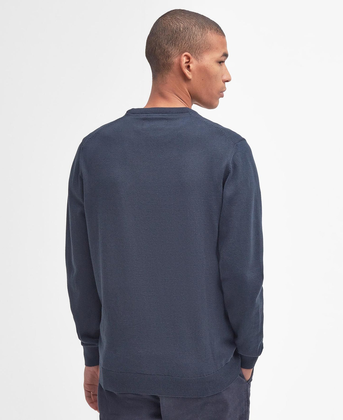 Barbour Pima Cotton Crewneck - Navy