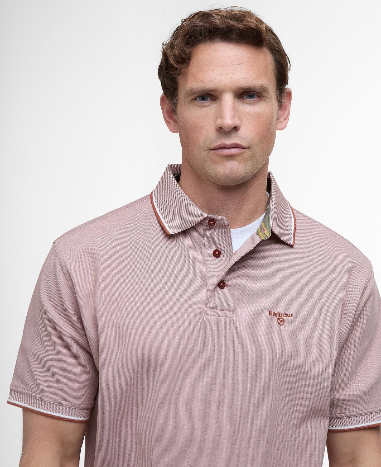 Barbour Heydon Performance Polo - Dark Rust