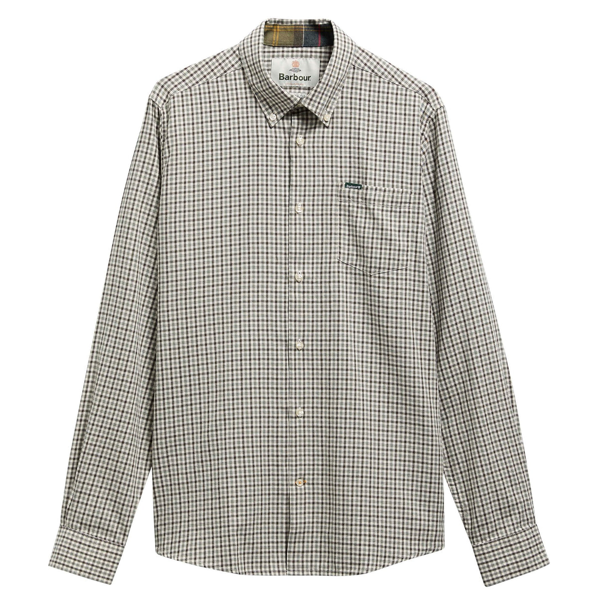 Barbour Padshaw Tailored Long-Sleeved Shirt in Olive