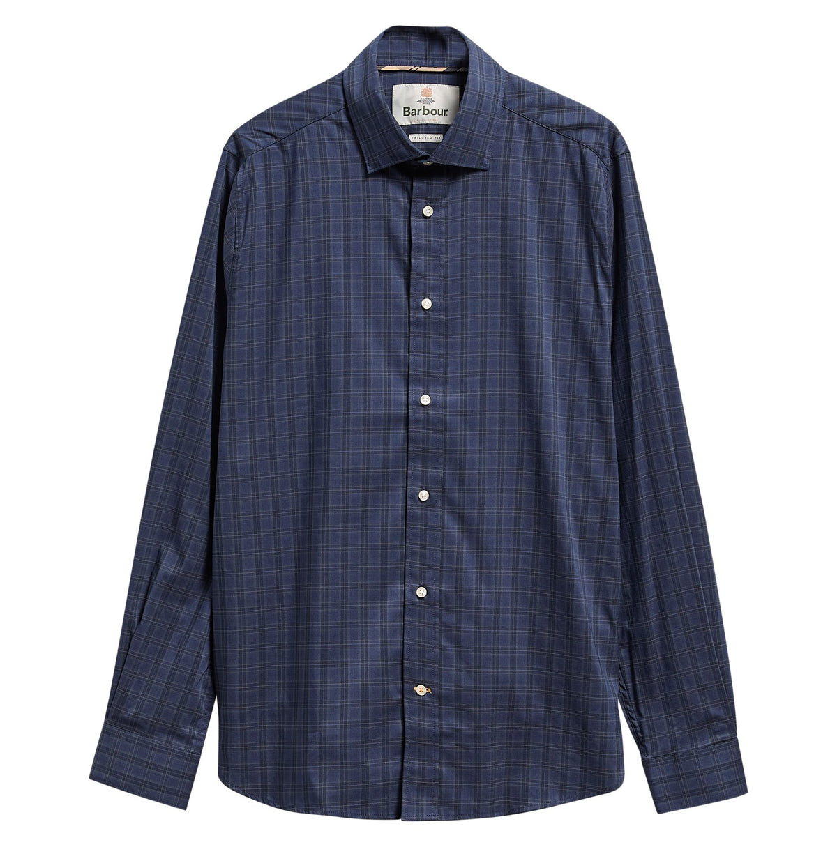 Barbour Harleton Tartan Tailored Long-Sleeved Shirt in Midnight Loch
