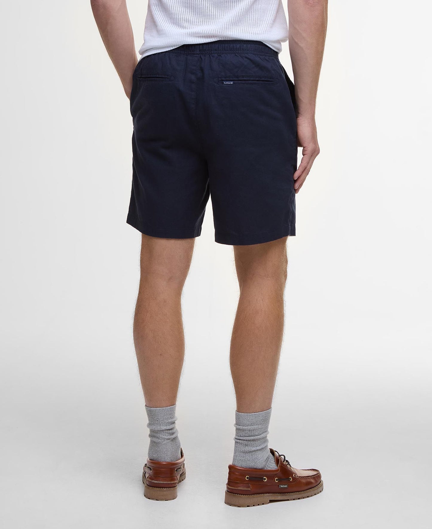 Barbour Cotton Linen Short - Navy