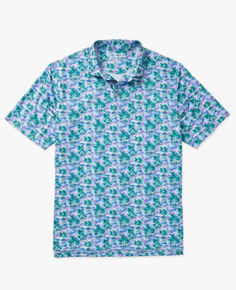Men's Fair Harbor Compass Polo - Blue Paradise