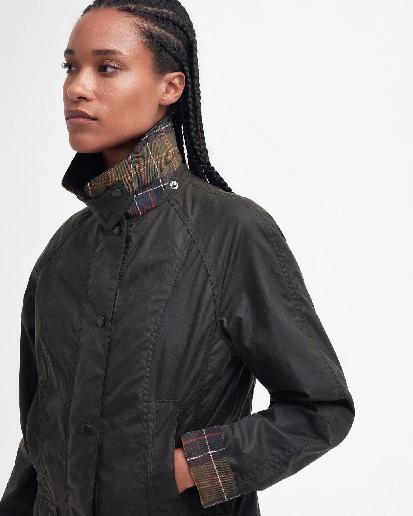 Barbour Beadnell Wax Jacket - Olive