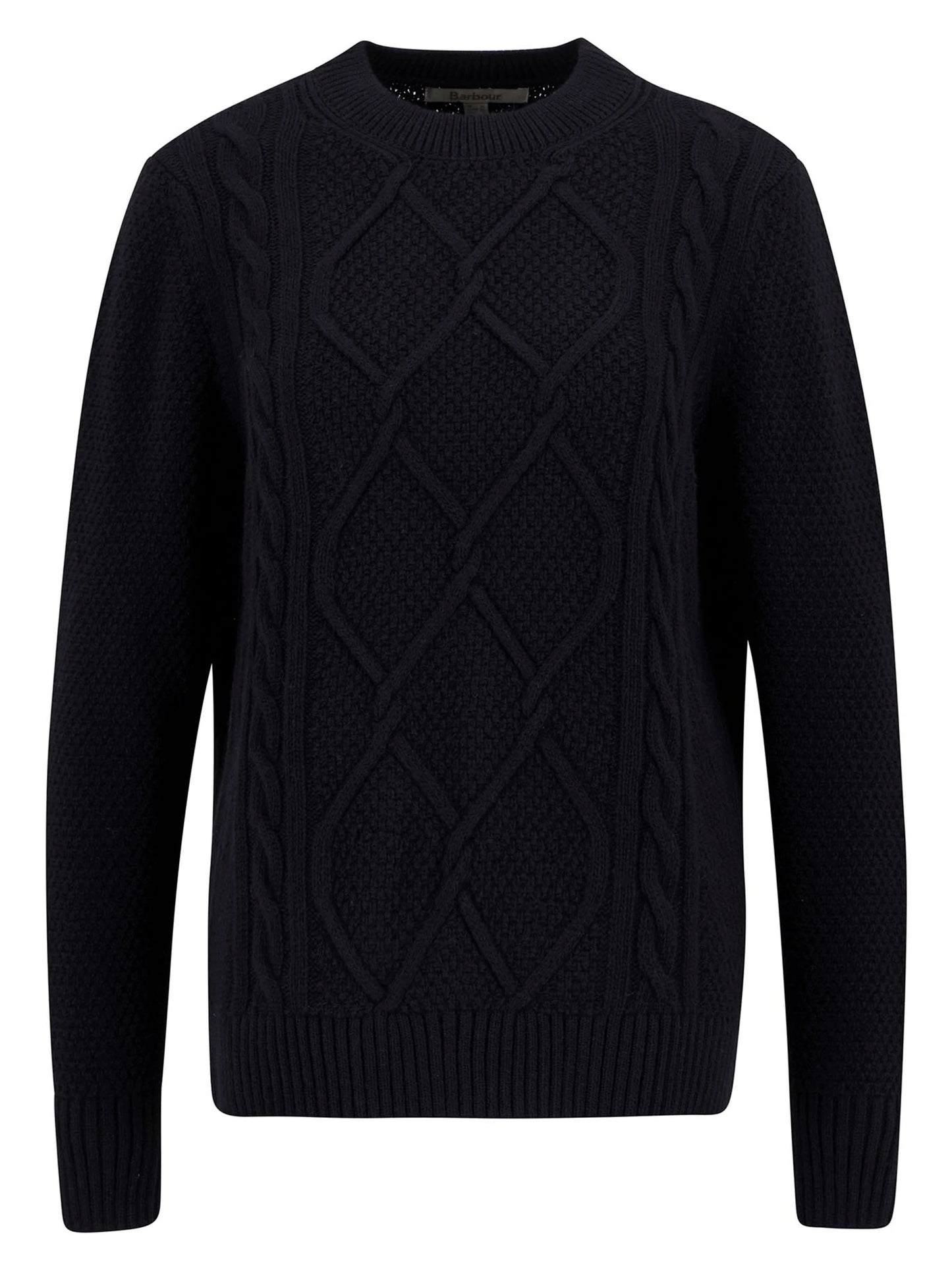 Barbour Burne Crew Knit - Black