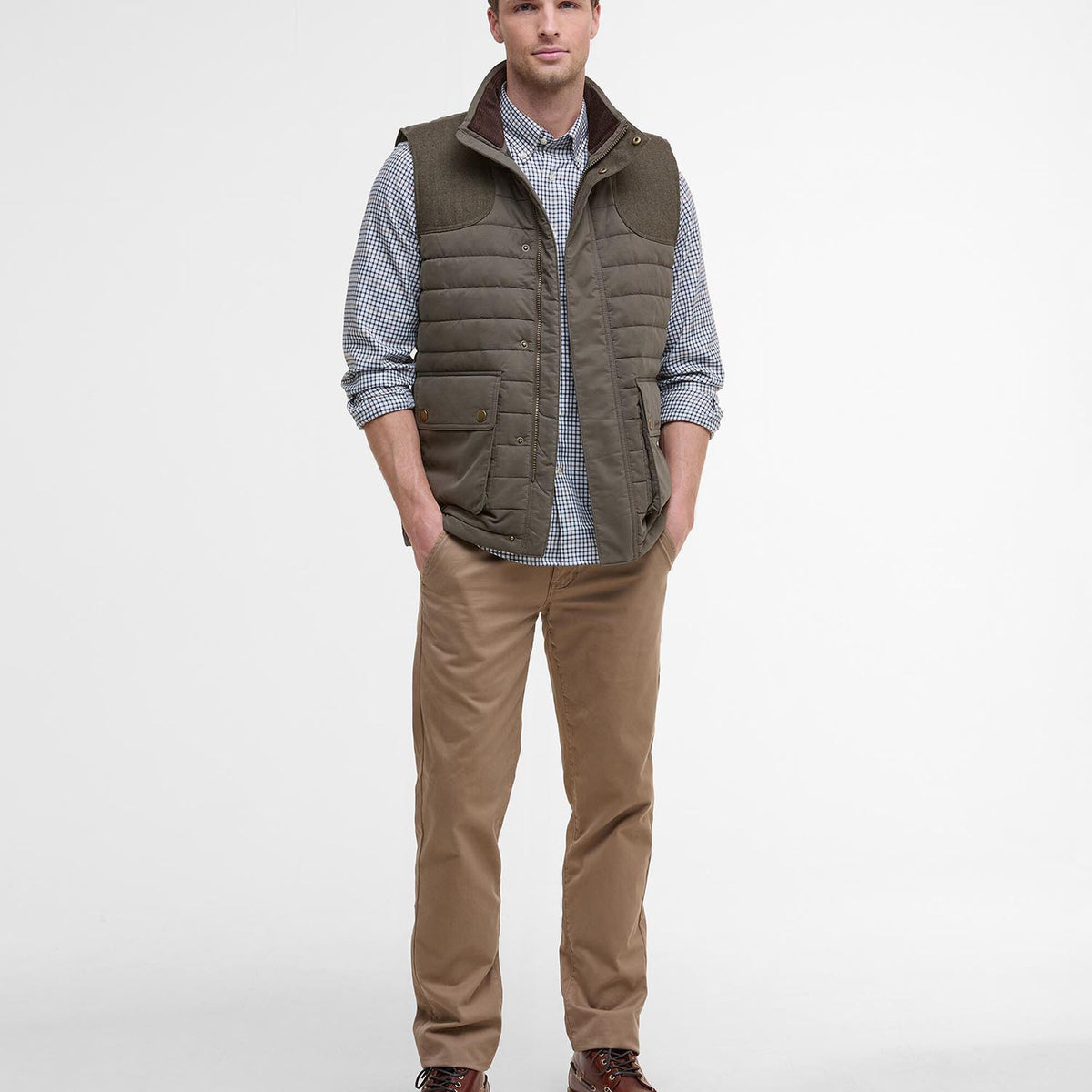 Barbour Bradford Gilet in Forest