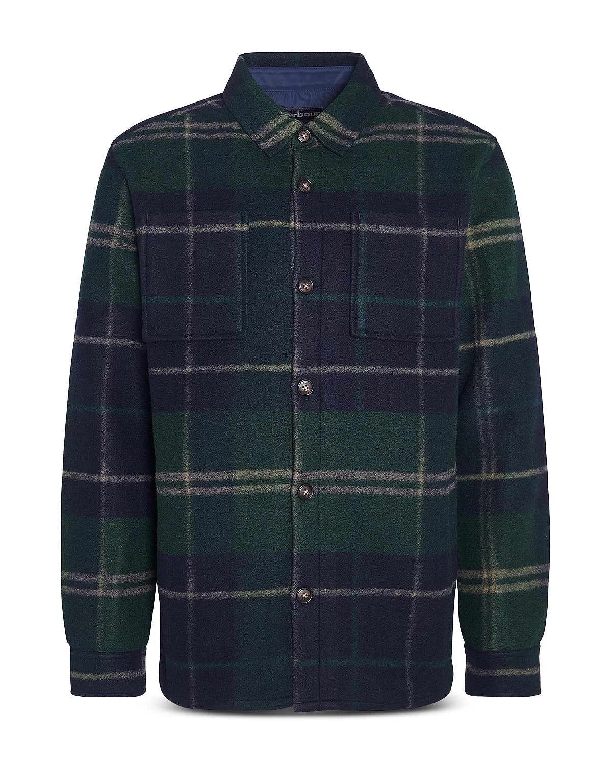 Barbour Chapter Check Overshirt in Green Lock Tartan