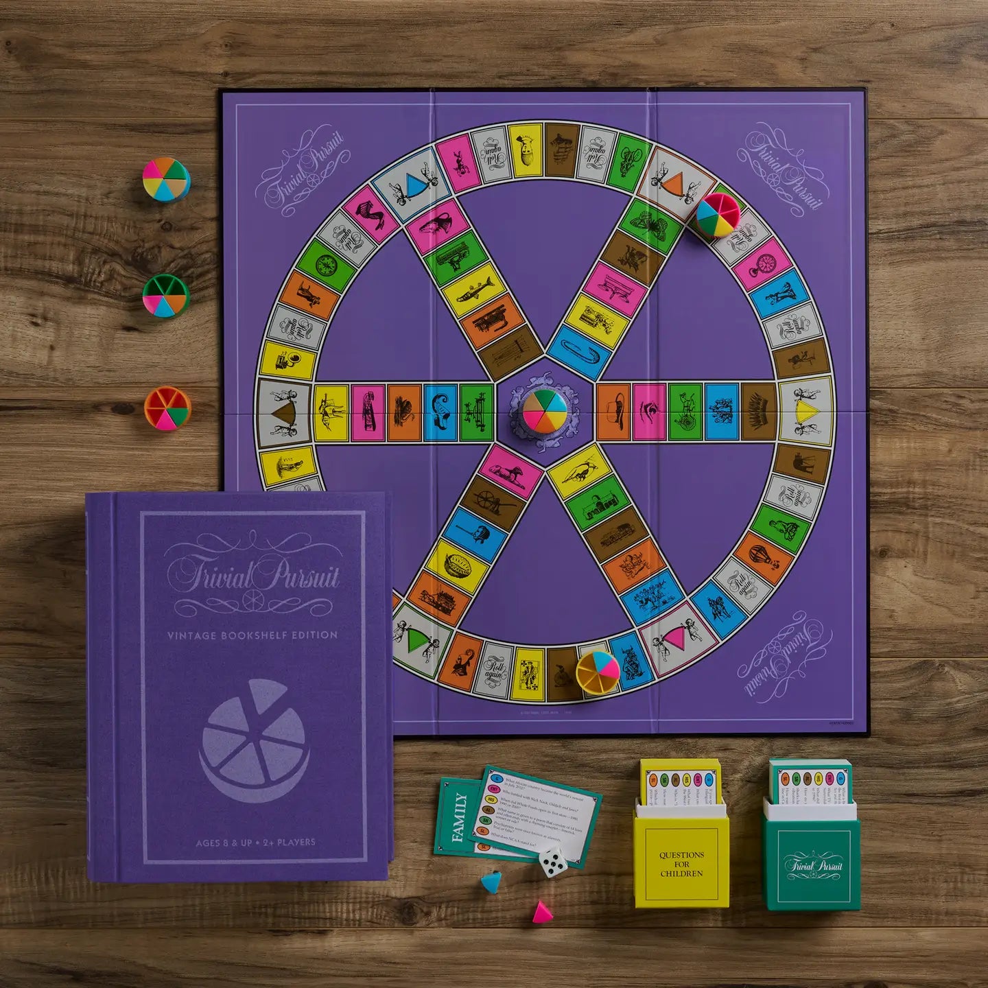 Vintage Bookshelf Game - Trivial Persuit