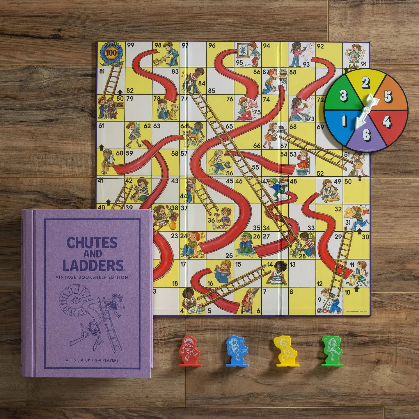 Vintage Bookshelf Game - Chutes and Ladders