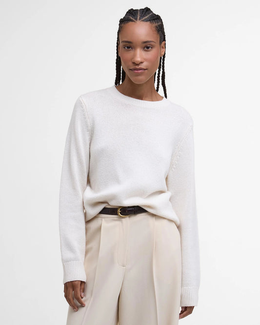 Barbour Woodhouse Knitted Jumper - Ecru