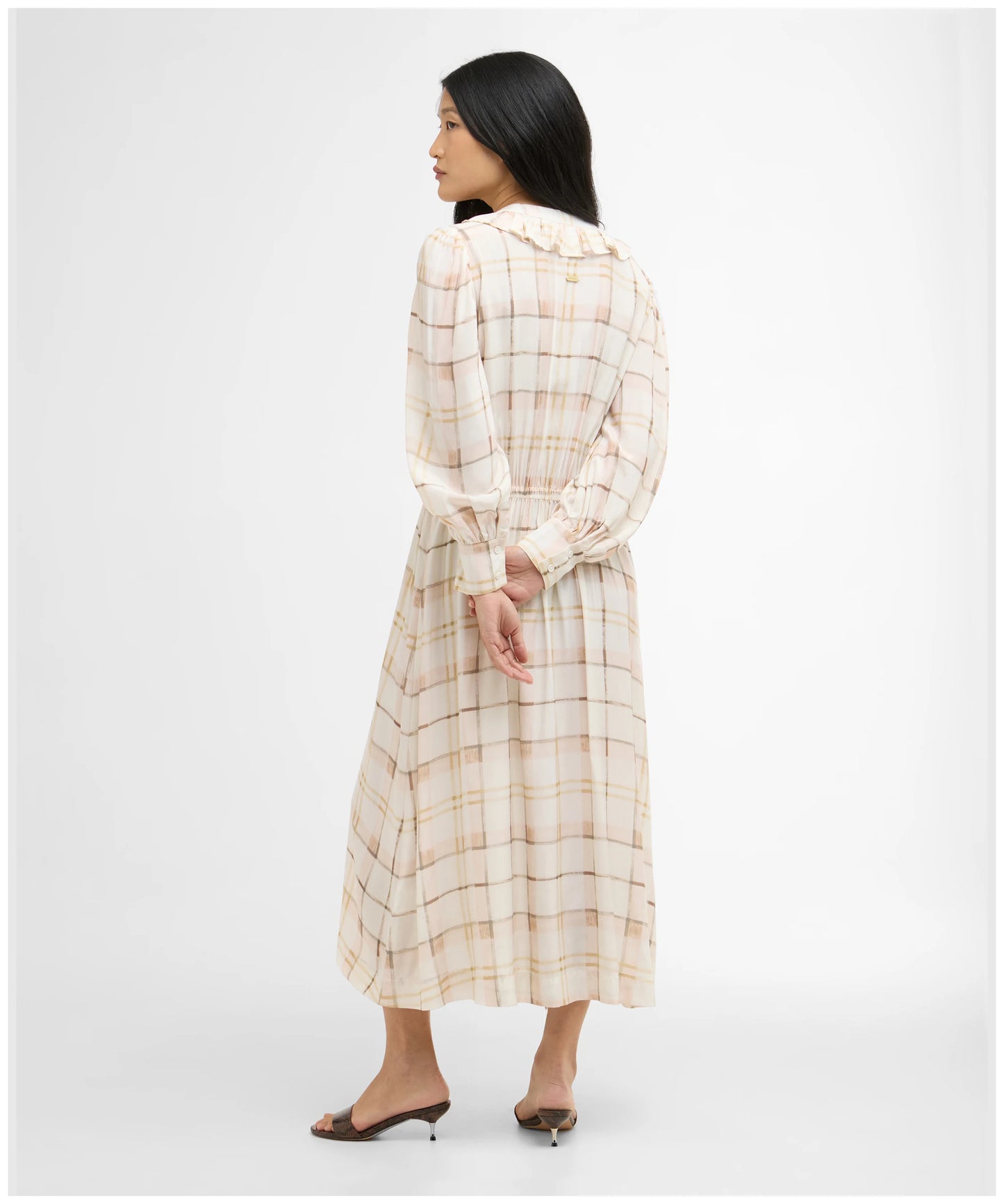 Barbour Asker Midi Dress - Silver Peony