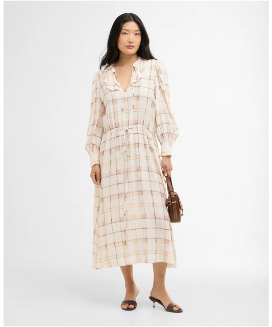 Barbour Asker Midi Dress - Silver Peony