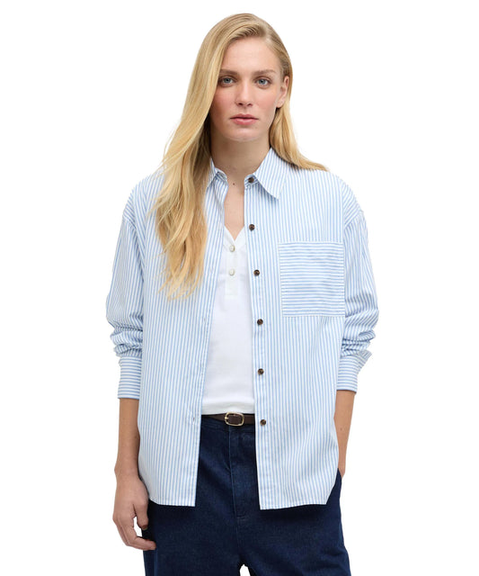 Barbour Polly Striped Shirt - Chambray Stripe