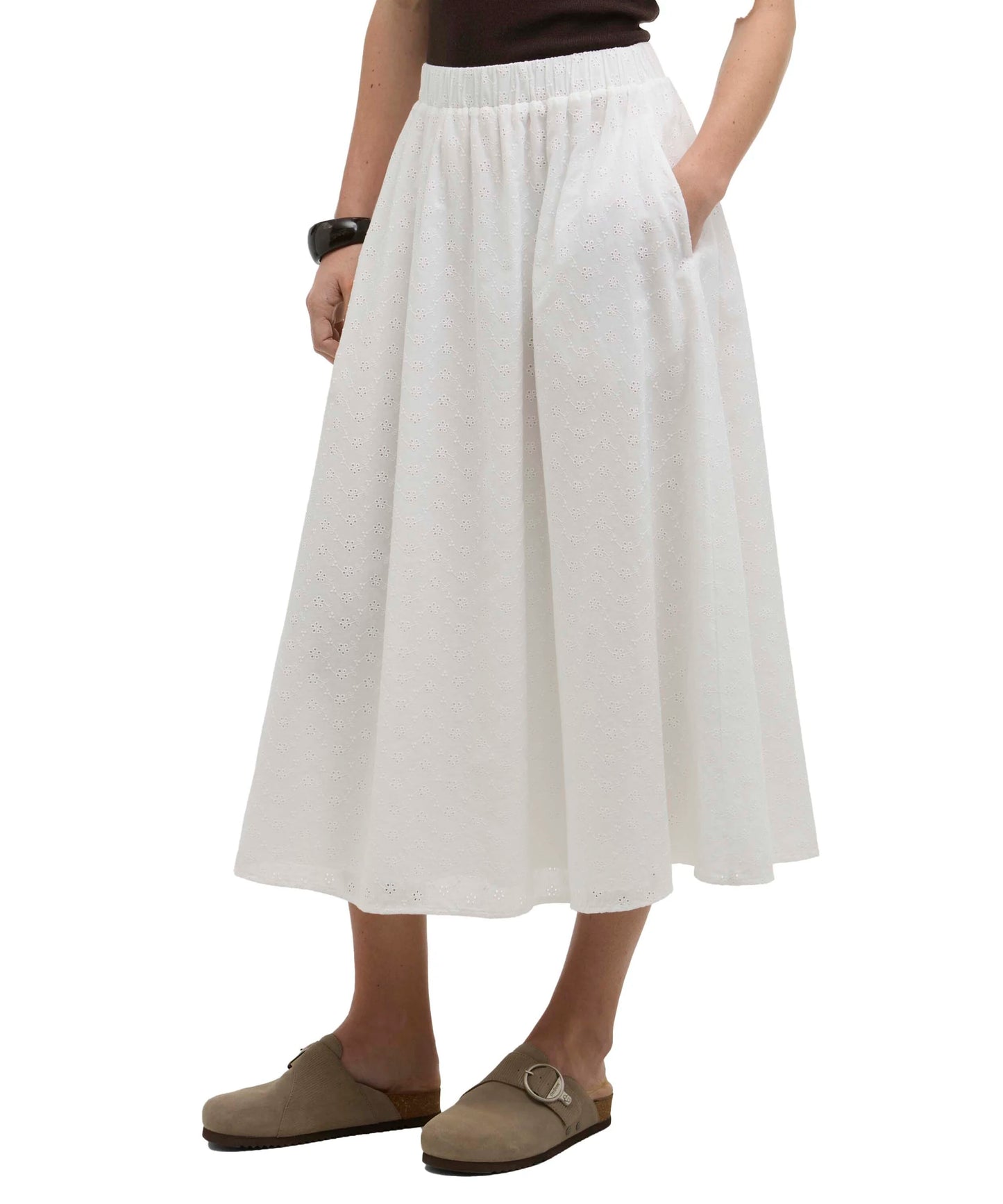 Barbour Melody Midi Skirt - White