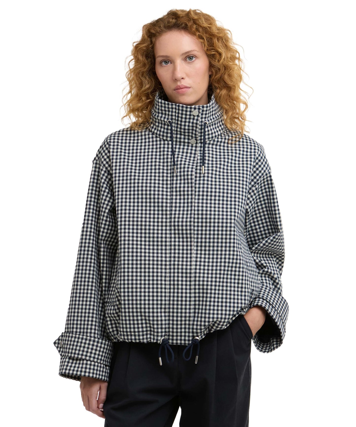 LIMITED EDITION Barbour Bronwyn Check Showerproof Jacket - Navy Check