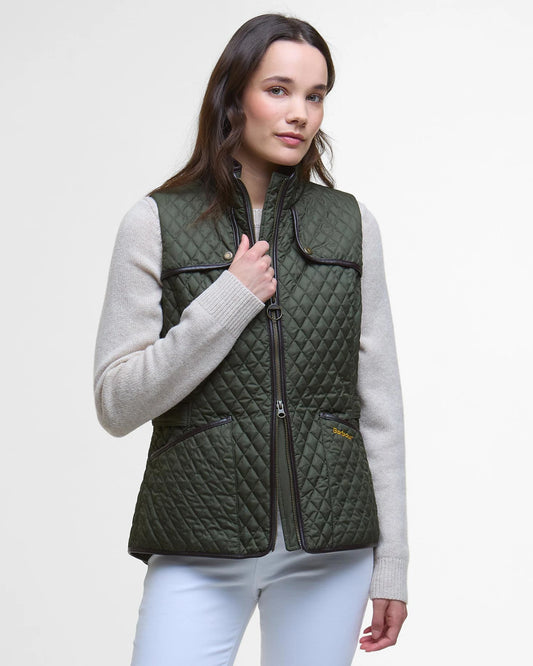 Barbour Dahlia Quilted Gilet - Olive