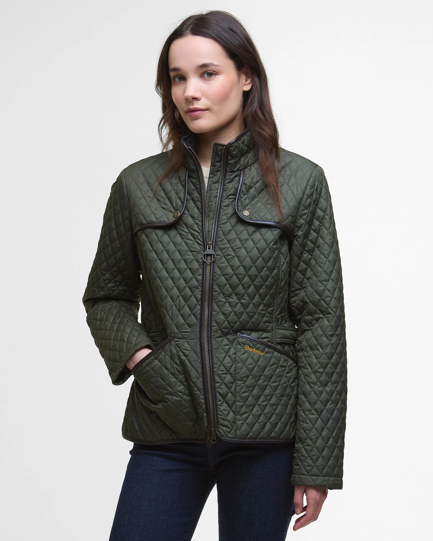 Barbour Dahlia Quilted Jacket - Olive
