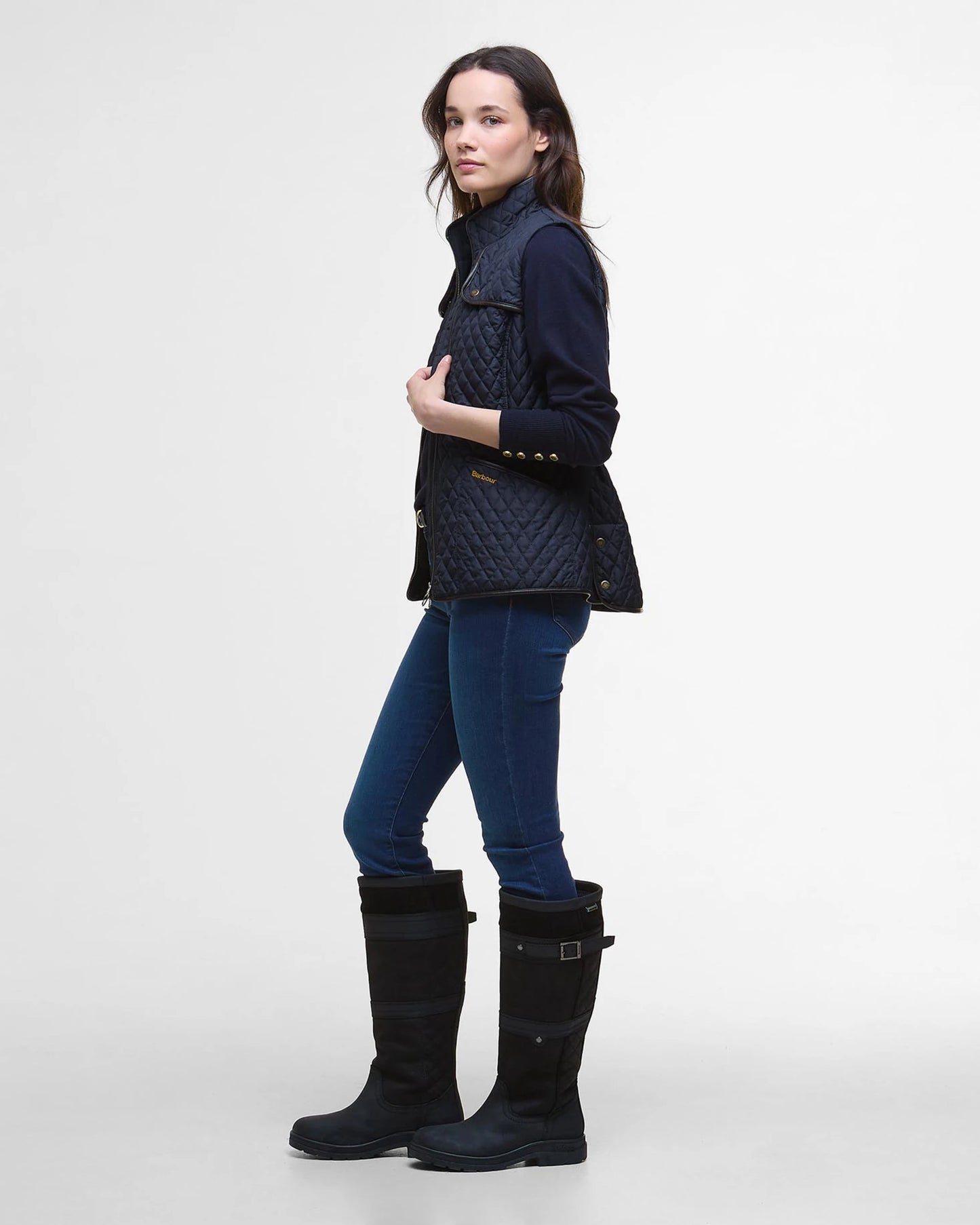Barbour Dahlia Quilted Gilet - Navy