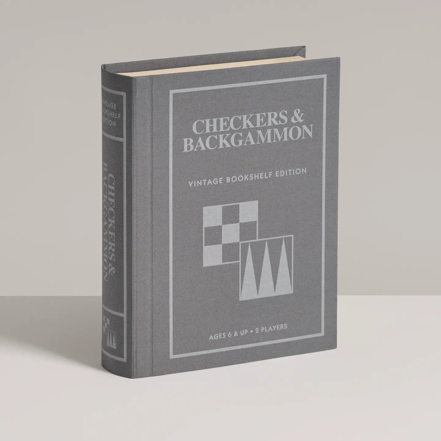 Vintage Bookshelf Game - Checkers & Backgammon