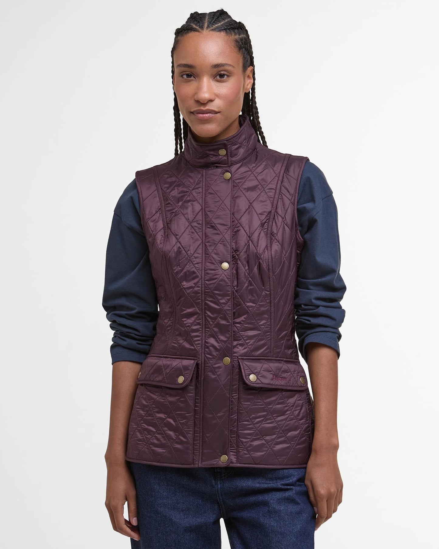 Barbour Wray Gilet - Black Cherry