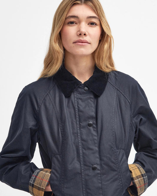 Barbour Beadnell wax Jacket - Navy