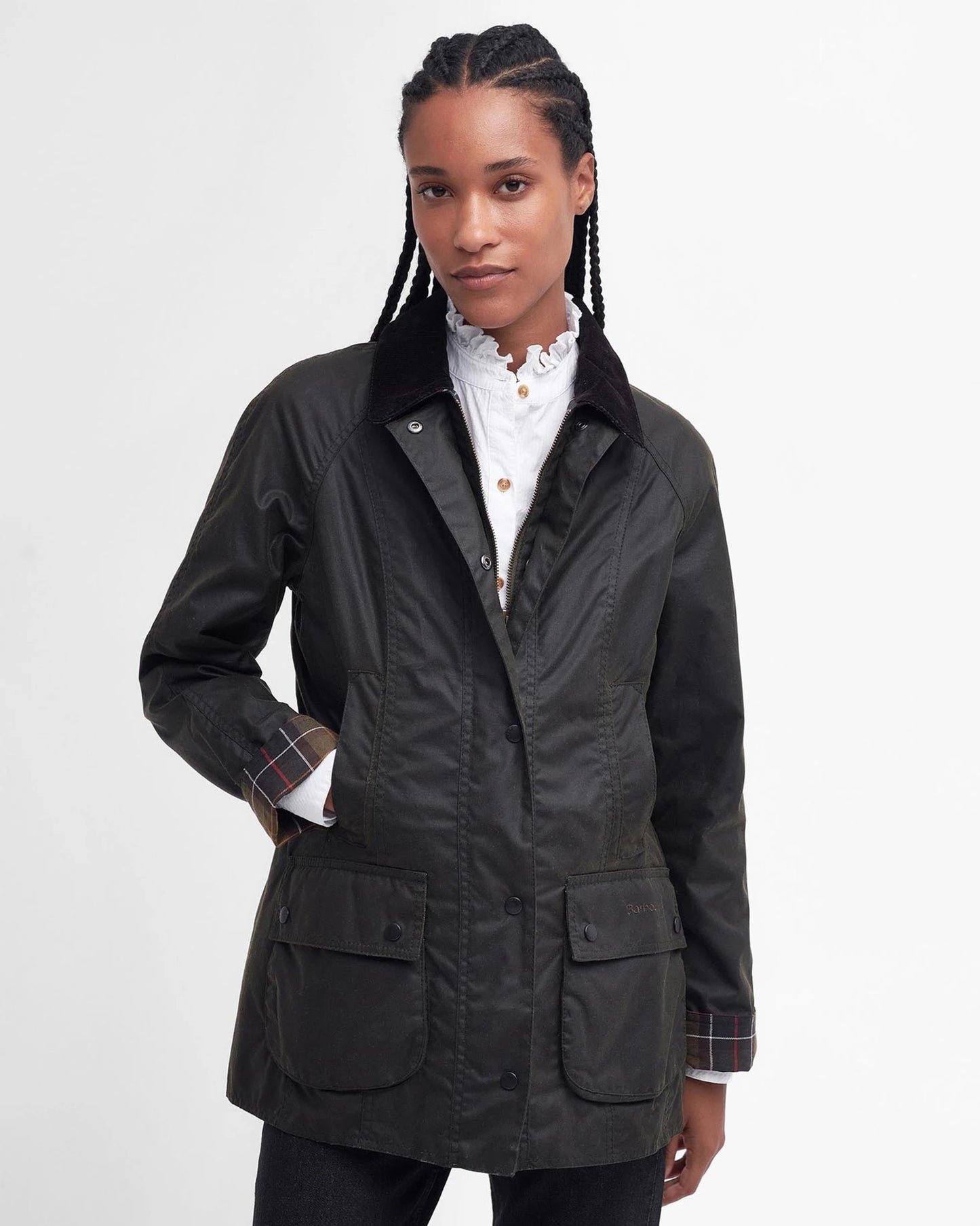 Barbour Beadnell Wax Jacket - Olive