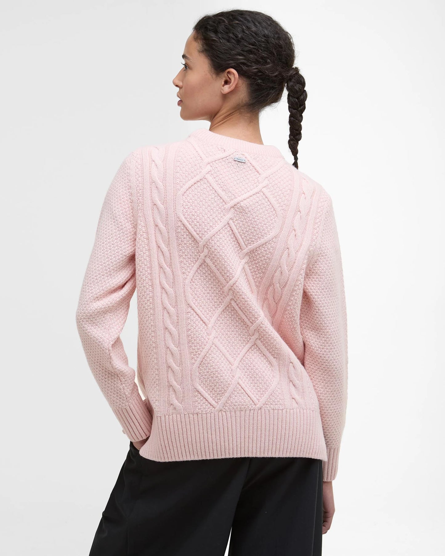 Barbour Burne Crew Knit - Pink