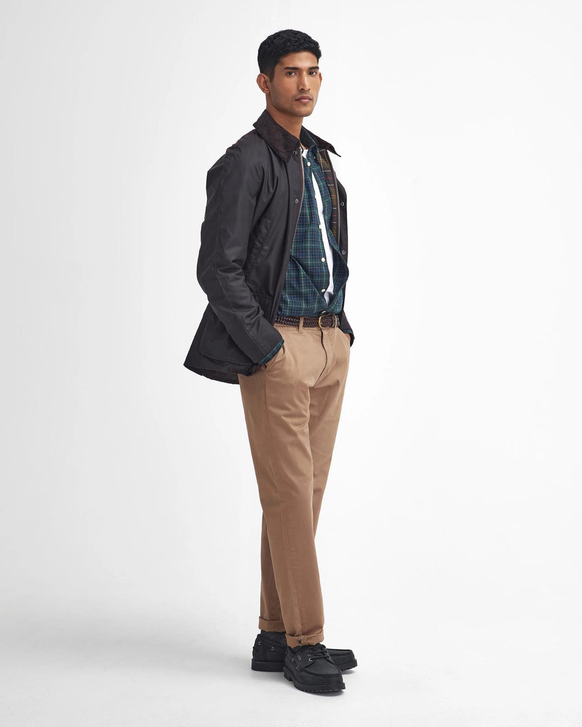 Barbour Ashby Waxed Jacket in Rustic-Classic