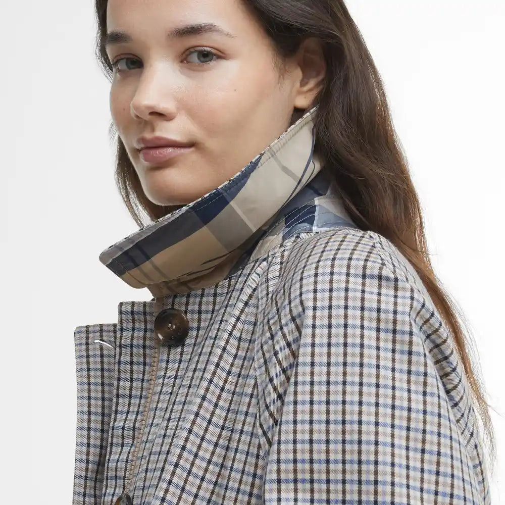 Barbour Beatrice Check Showerproof Trench