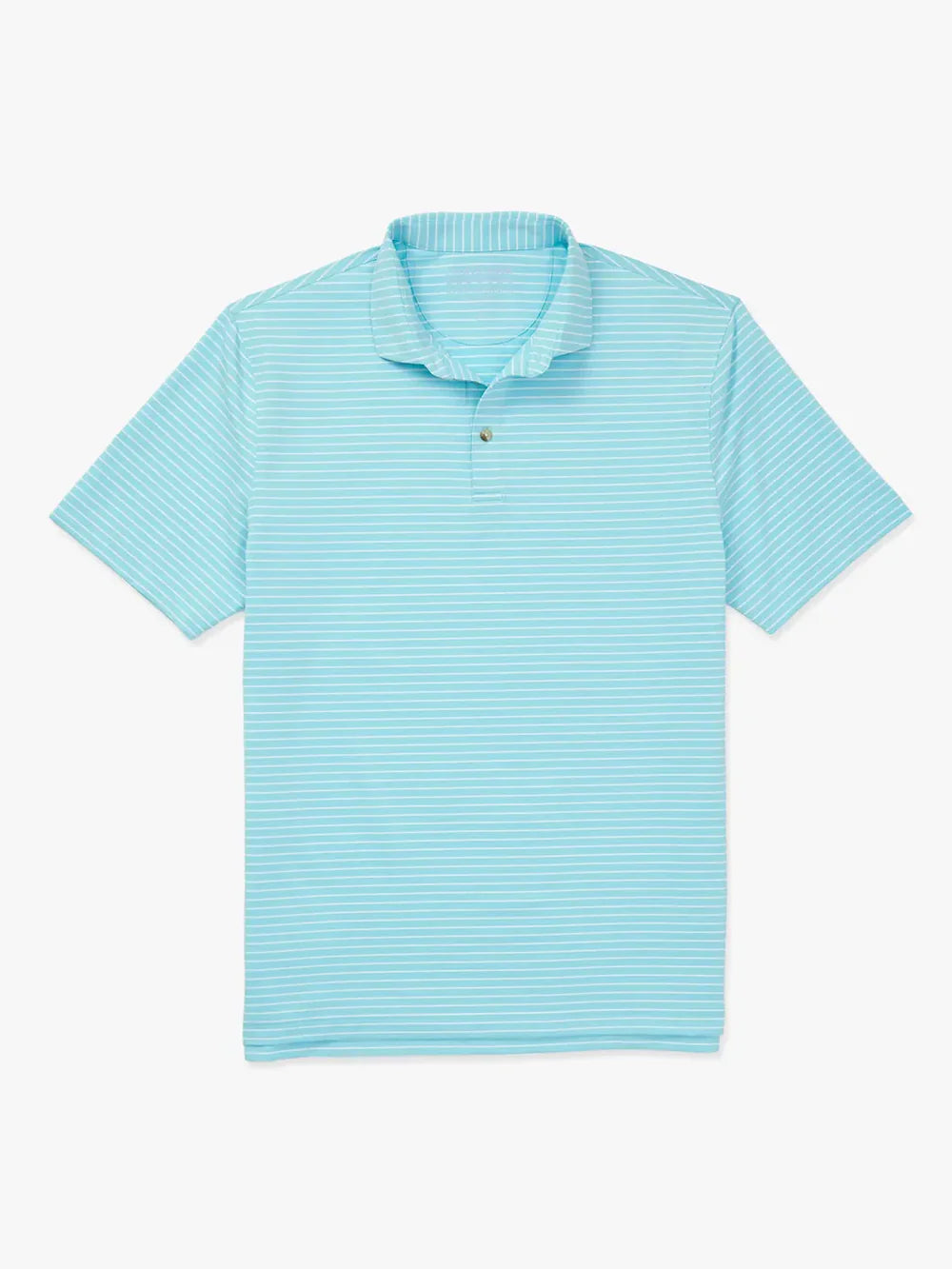Compass Polo in Aqua Stripe