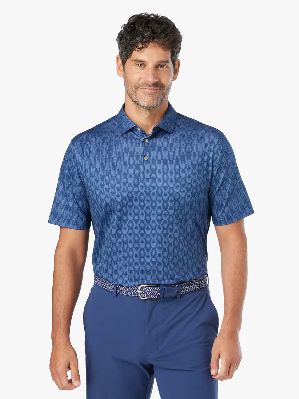 Men's Fair Harbor Compass Polo - Blue Waves