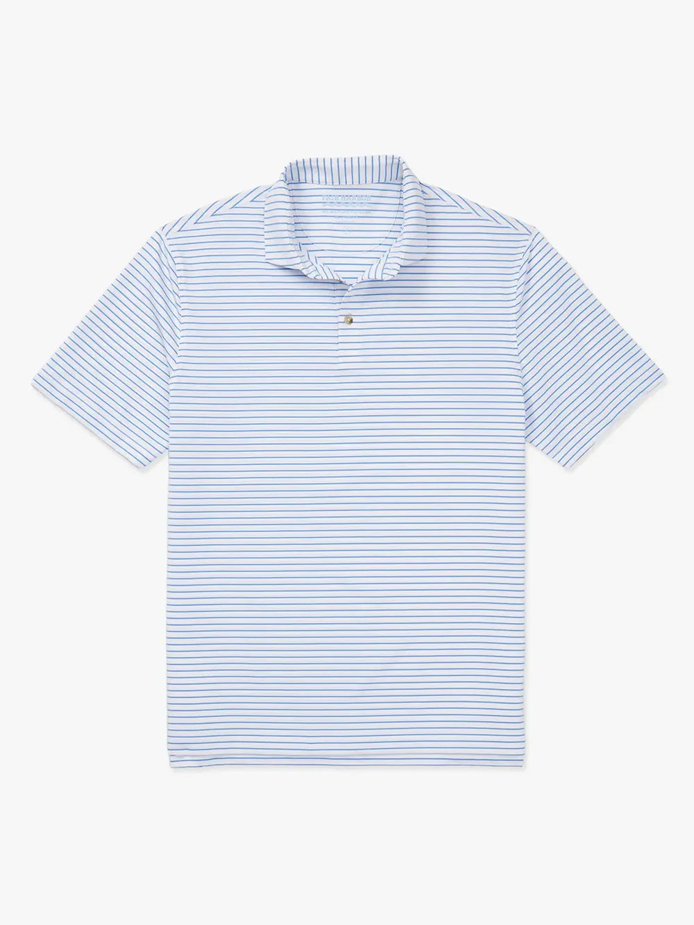 Men's Fair Harbor Compass Polo - Light Blue Stripe