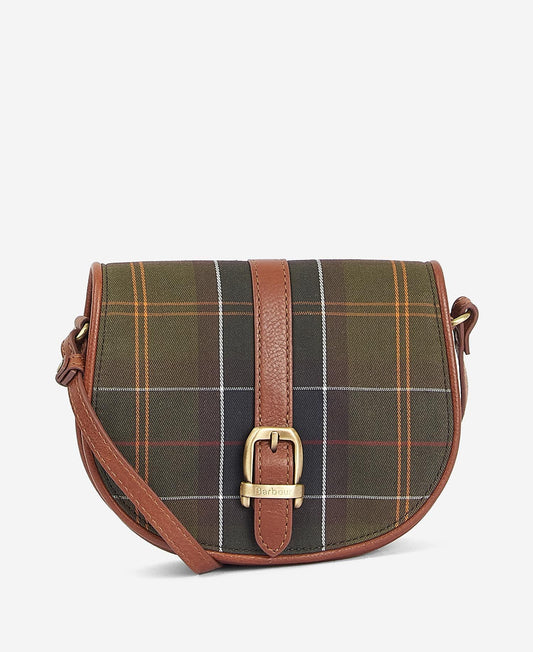 Barbour Katrine Tartan Leather Saddle Bag