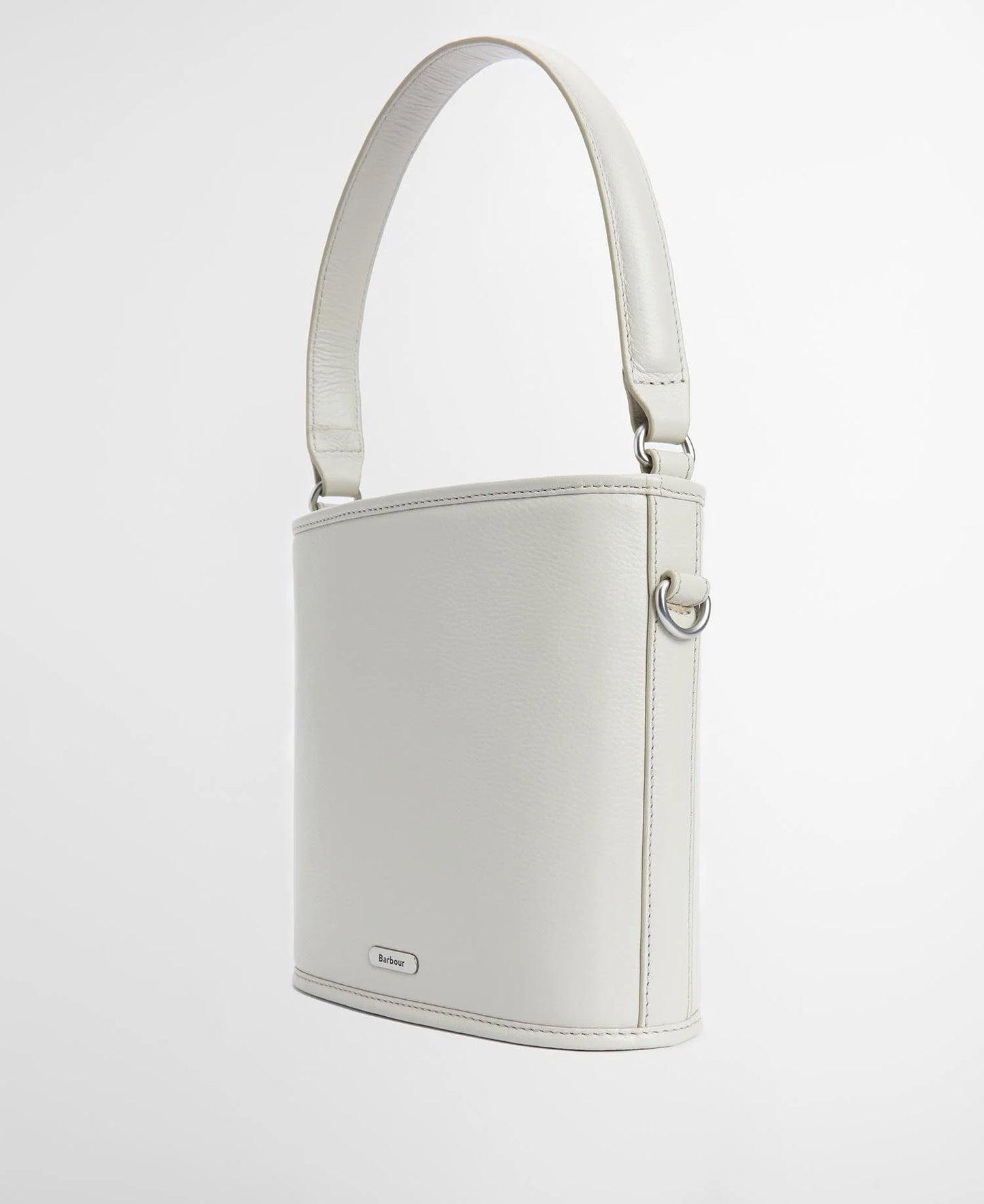 Barbour Laire Leather Bucket Bag - Light Sand